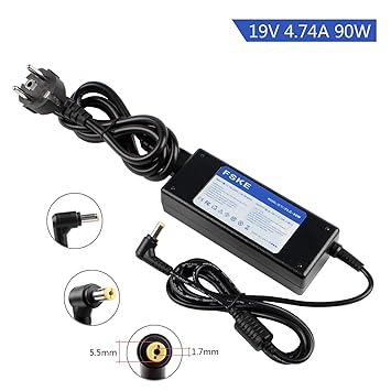 FSKE® 90W 19V 4.74A Laptop Netzteil Ladegerät für Acer Aspire 7750G 7745G 7740G 7720 VN7-571G A515 E5-573 R3 AC Adapter, Fits