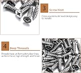 LJHOME 10PCS Stainless Steel Flat Straight Fixing Plates Brackets Screws view 6
