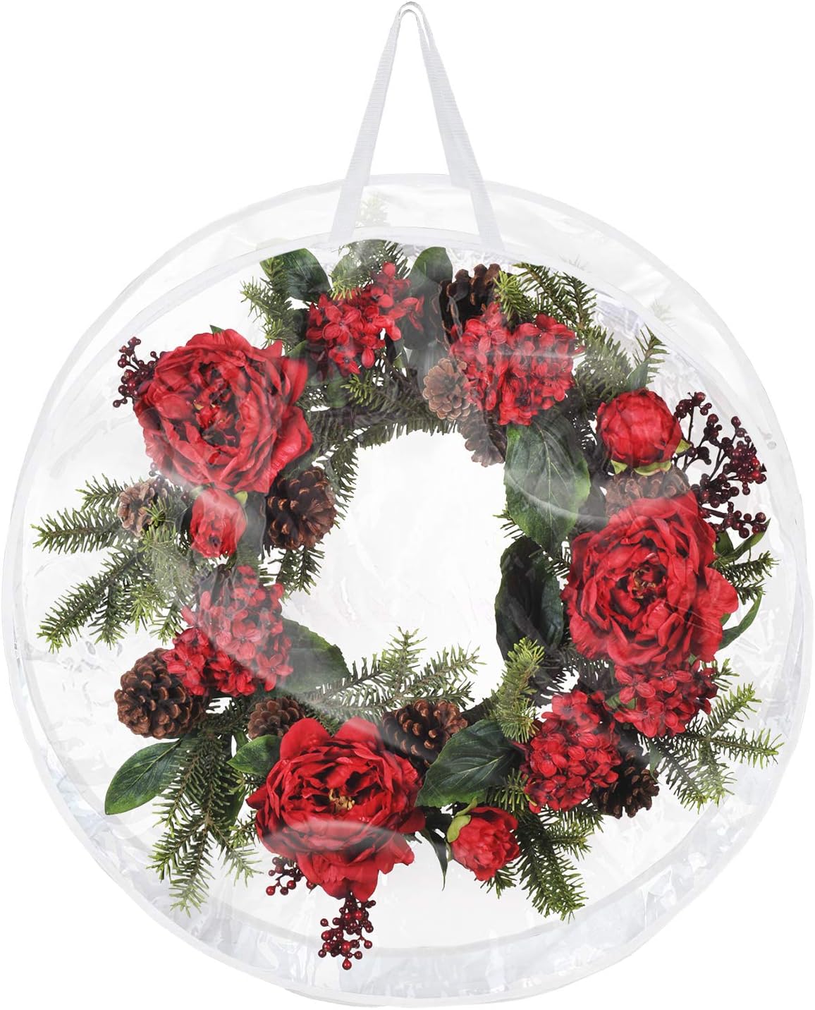 Takefuns Christmas Wreath Storage ContainerWaterproof Xmas