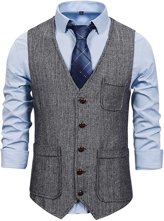 Amazon Manmaster マンマスター ベスト ジレ ハリスツイード使用 秋冬 スーツベスト 5ボタン ポケット メンズcxh627 ベスト 通販