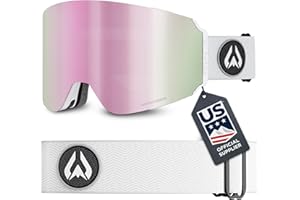 WILDHORN OUTFITTERS Wildhorn Roca Pro Ski Goggles Men Women, Ultra wide FOV 185° snowboard goggles, Anti-Fog/Scratch 100% UV