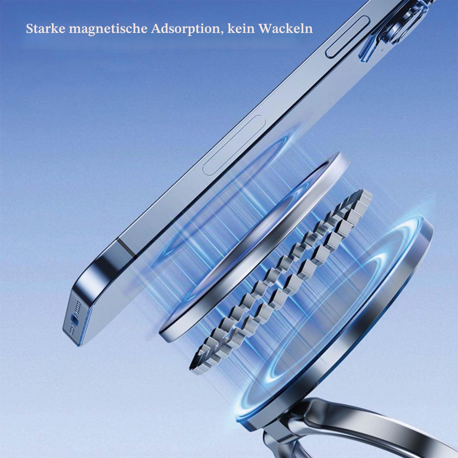 LANTING Handyhalterung Auto Vakuum Magnetisch 360° Drehbar 5