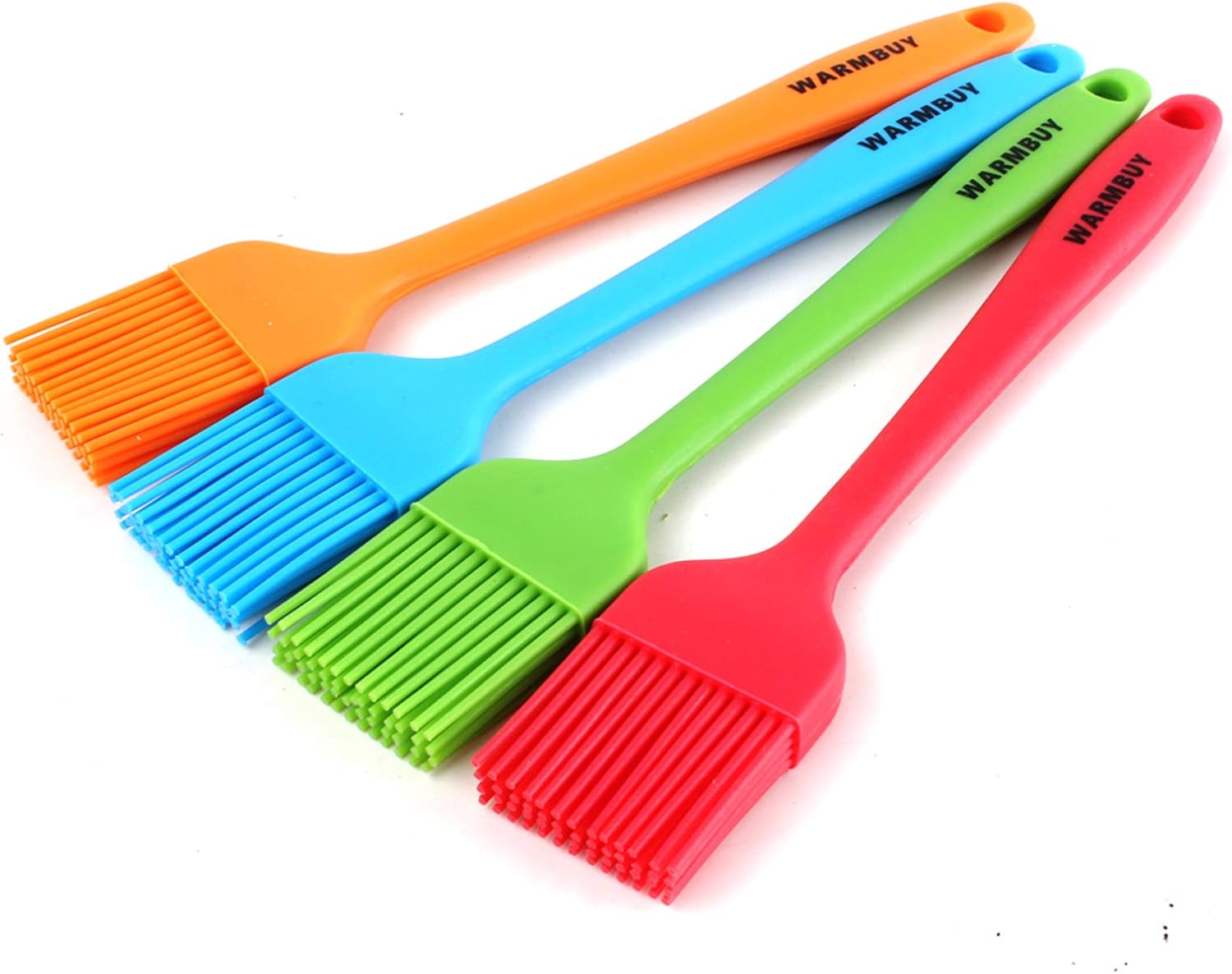 WARMBUY Silicone Basting Pastry Brushes for Baking and Cooking, One Piece Design, 8-3/4", 4 Pack : Garden & Outdoor