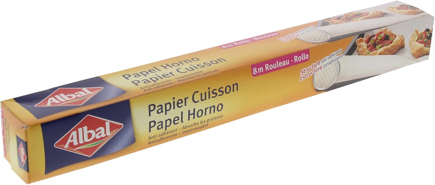 Albal Baking Paper, Non-Stick, Easy to Remove, 8 M, Set of 4, 8x0.38 m (Lot de 4) - Image 5