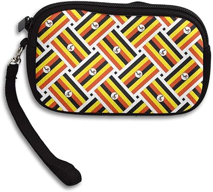 Amazon 財布 ウガンダflag Weave 小さい財布 コインケース財布 収納 レディース 可愛 いキー ケースしわ防止 高校生 パターン 小銭入れ 人気 大容量 軽量 多機能 Zyxシニア経験 バッグ スーツケース