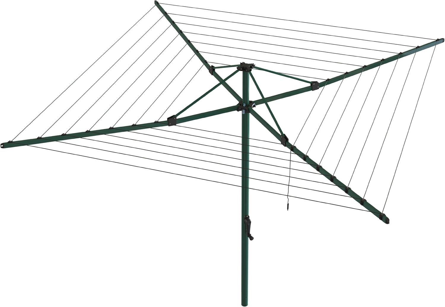 Hills Rotary Washing Line, High grade steel, Norfolk Pine Green, 3.6m ...