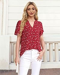 Lotusmile Ladies Blouses and Tops - Dressy, Casual
