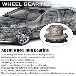 AUQDD 4H0498625A x2 Front Wheel Hub and Bearing