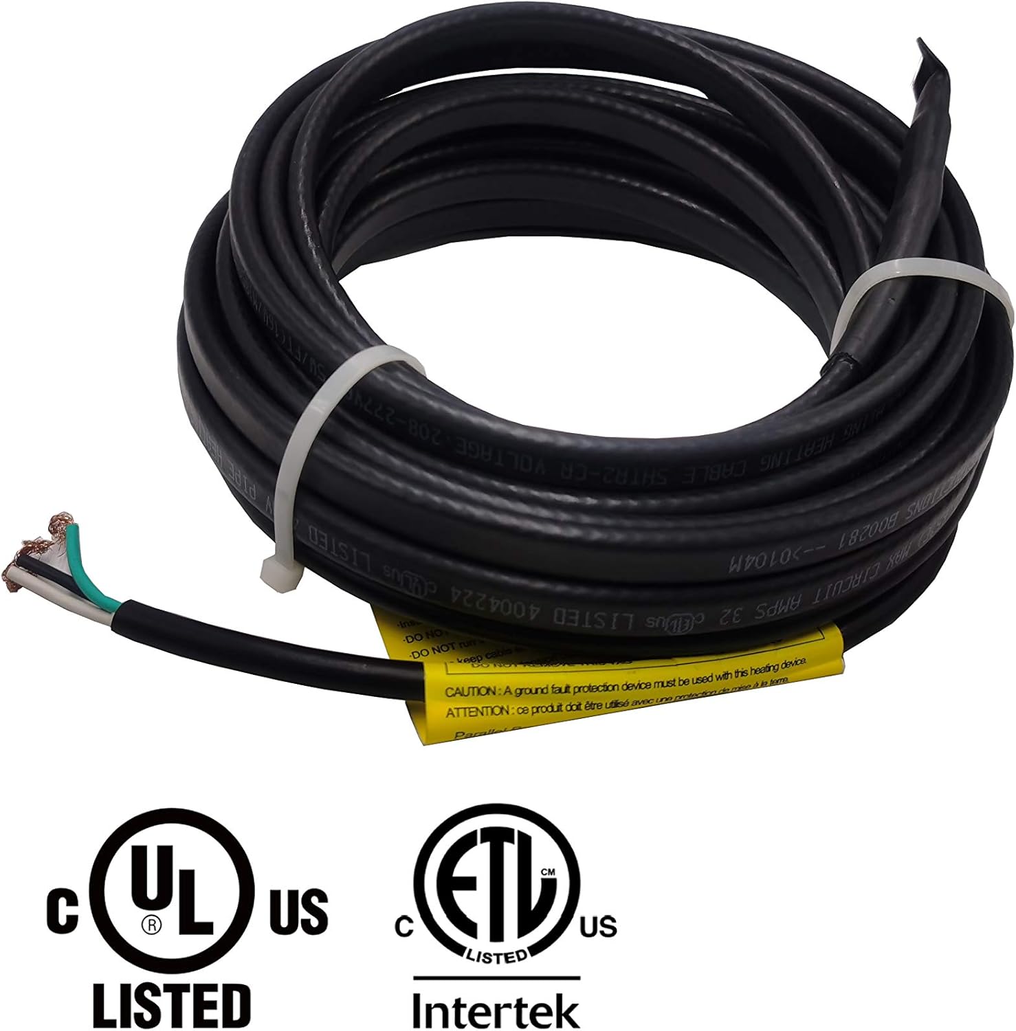 HEATIT PLSR2 6-feet 240V Self Regulating Heating Cable, Wet or Dry, Max. Circuit Length 200 ft. - - 