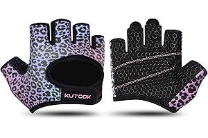 KUTOOK Gym Workout Gloves for Women Weight Lifting Gloves with Palm Protection & Extra Grip Breathable Exercise Gloves for Me