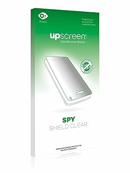 upscreen Spy Shield Clear Blickschutzfolie / Privacy für Easypix Aquapix W1400 Active (Vorder- und Rückseite) (Sichtschutz ab