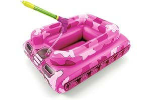 Inflatable Tank Pool Floats Adults - Jasonwell Kids Pool Floaties Swimming Pool Tank with Water Cannon Gun Swim Floaty Rafts 