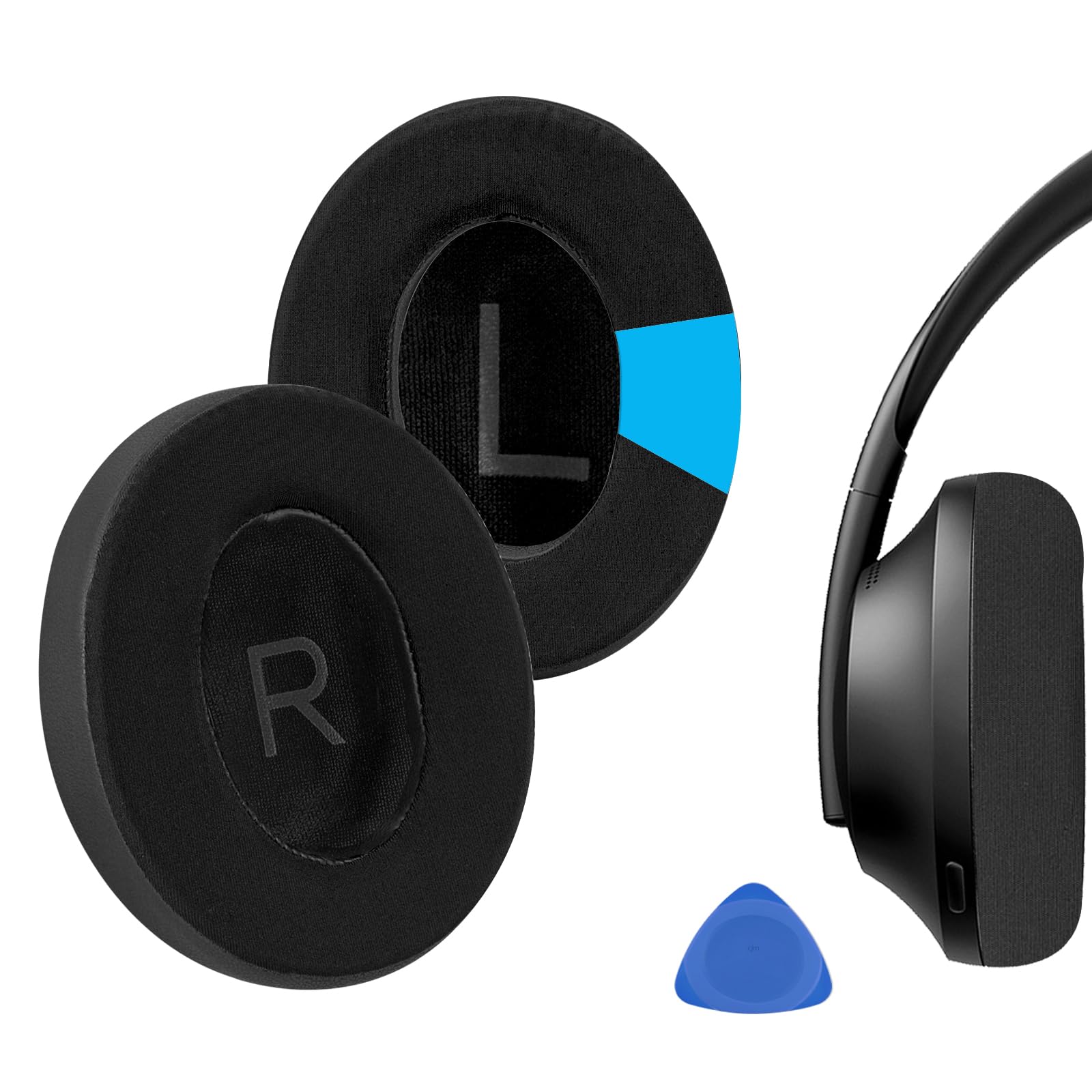 Geekria Sport Cooling-Gel Replacement Ear Pads for Bose 700/ NC700 Headphones Ear Cushions, Repair Parts (Black)