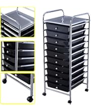 Seville Classics 10 Drawer Organizer Cart Black Amazon Mỹ