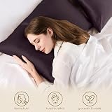 ZIMASILK 100% Mulberry Silk Pillowcase 19 Momme Eggplant Purple 40x80 view 4