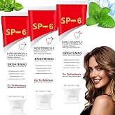 3Pcs sp-6 Ultra whitening Toothpaste，Super Probiotic SP-6 Toothpaste， Deep Cleaning，Fresh Breath，Men and Women