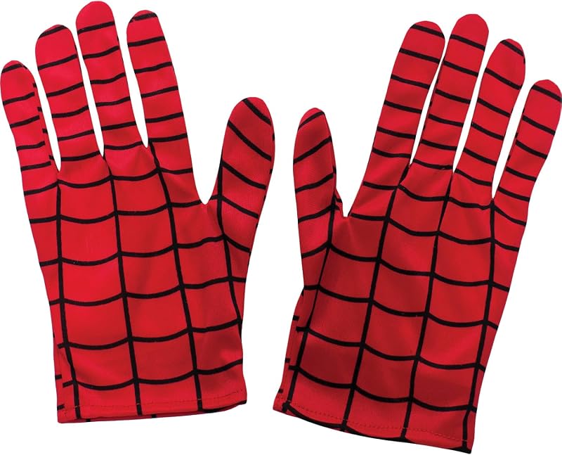 Rubies Spider-Man Kids Gloves Official Marvel Red One Size Halloween