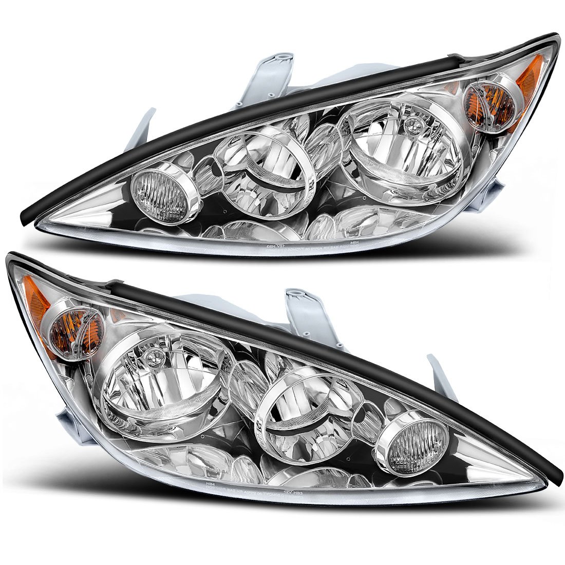 For 2005 2006 Toyota Camry LE SE XLE Headlight Assembly Chrome Housing