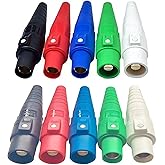 JUNMAN 400A Camlock Power Connectors 5 Color 5 Male and 5 Female for Power Distro