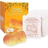 HIBINO | Steam Eye Mask | Self-Heating Warm Eye Masks for Relaxation, Sleep & Stress Relief | Gentle Heat for Dry, Puffy Eyes | Japanese Self Care for Women | Kinmokusei Aroma | 22 Pack