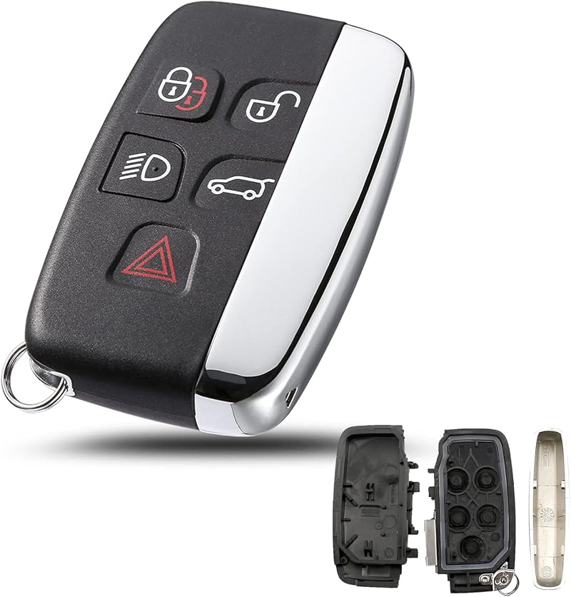 Heart Horse 5 Button Key Shell Case for Land Rover Range Rover Evoque LR4