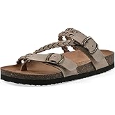 WHITE MOUNTAIN Women's Haziest Braided Signature Comfort-Molded Footbed Sandal