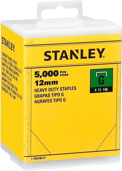 Stanley 1-TRA708-5T Heavy-Duty Staples 12mm 5000 Pieces