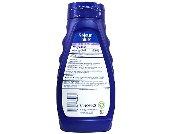 SELSUN BLUE 2-IN-1 ANTIDANDRUFF SHAMPOO & CONDITIONER, MAXIMUM STRENGTH 2-IN-1 TREATMENT WITH SELENIUM SULFIDE, 11 FL. OZ.