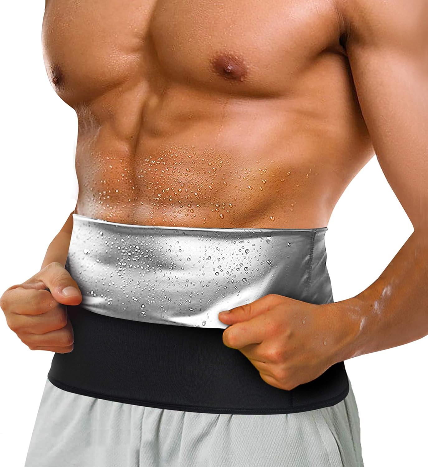 mens stomach sweat band