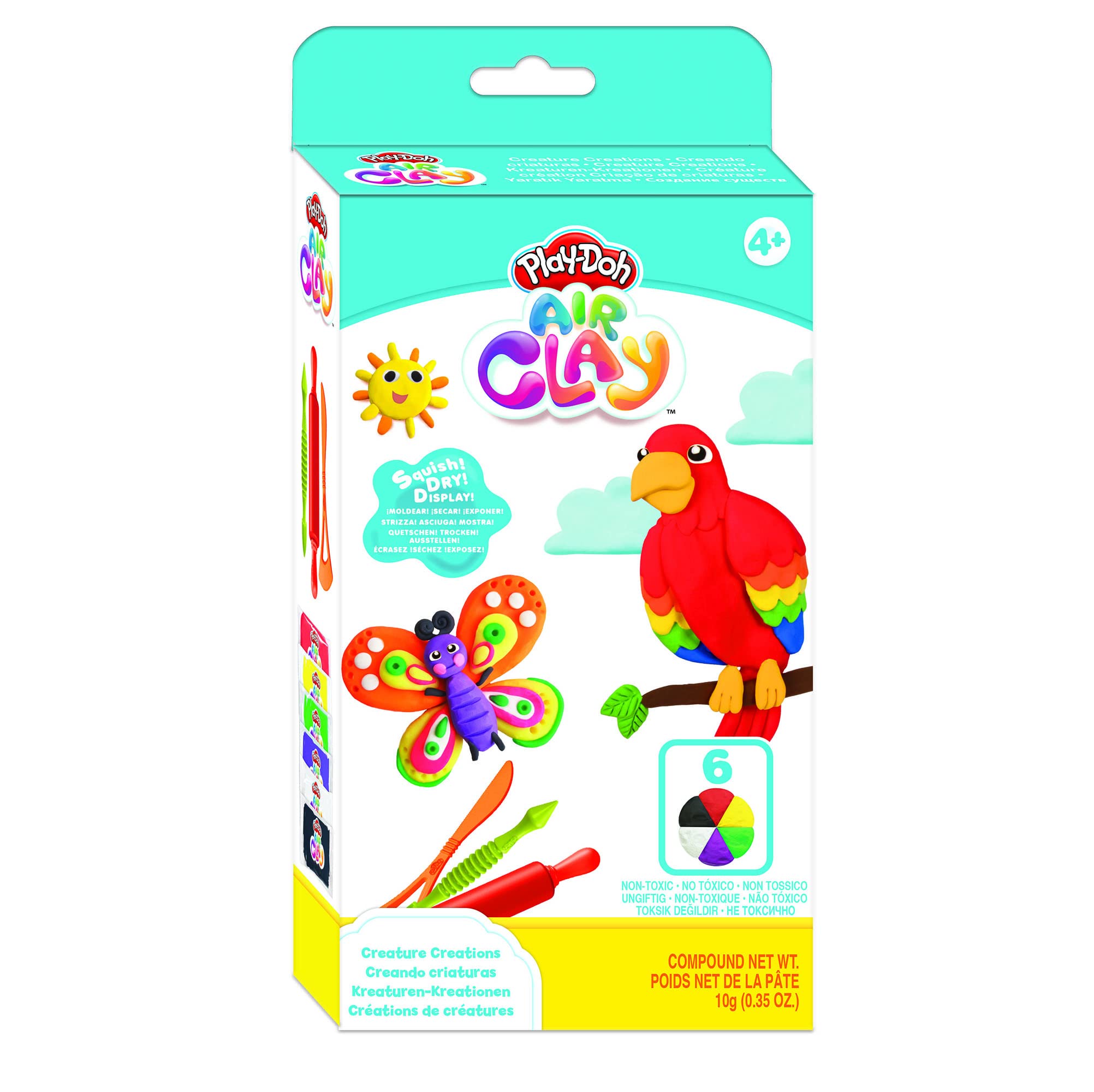 Play-Doh Air Clay Sculpting Set -Creature Creations, Multicolor, One Size