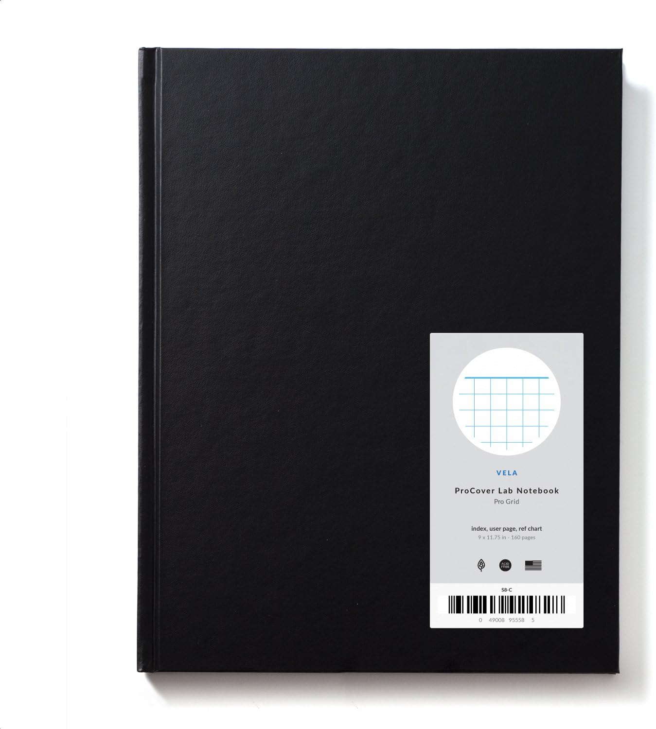 Vela ProCover Lab Notebook / 8.5 x 11 / 168 pages / ProGrid