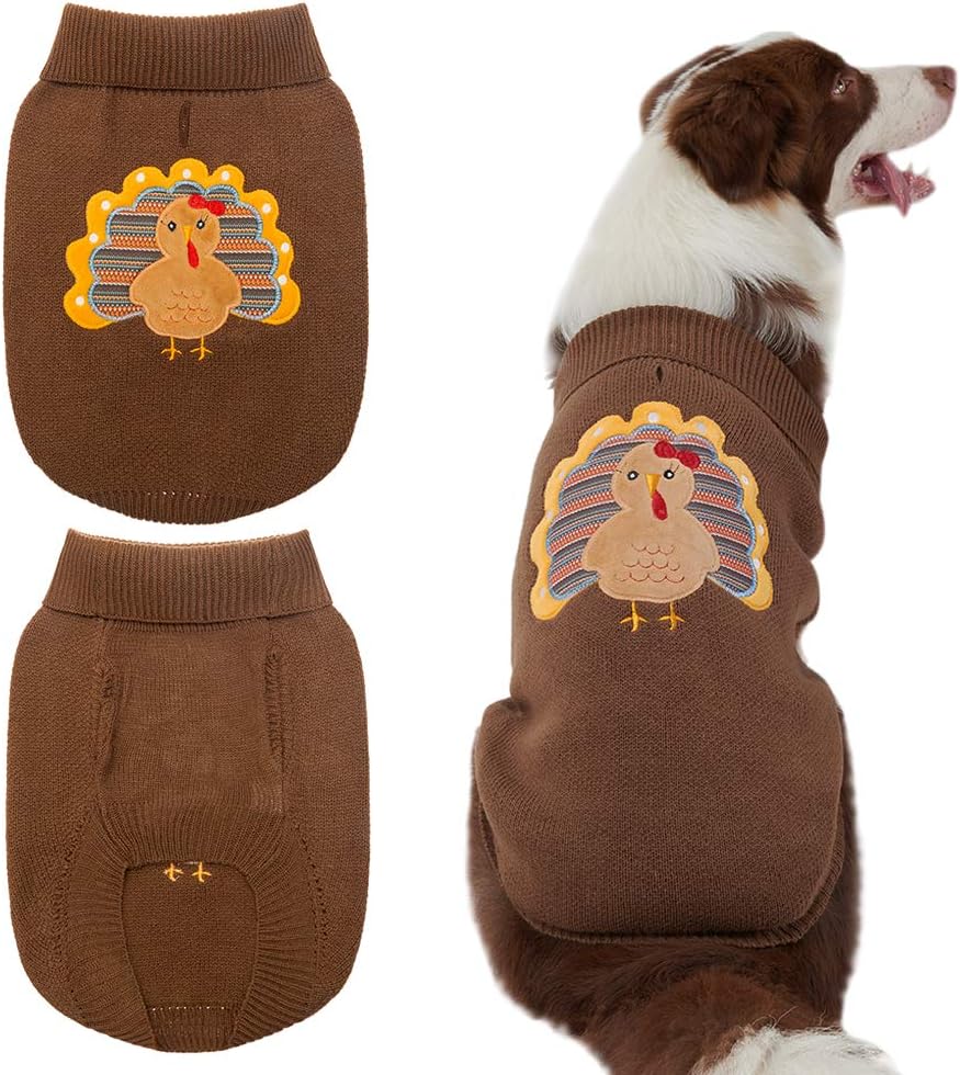 turkey dog sweater