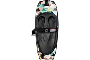 ZUP Kneeboard with Adjustable Padded Strap with Comfortable EVA Foam Pad, Ideal for Watersports and Knee Boarding, 50” x 20”