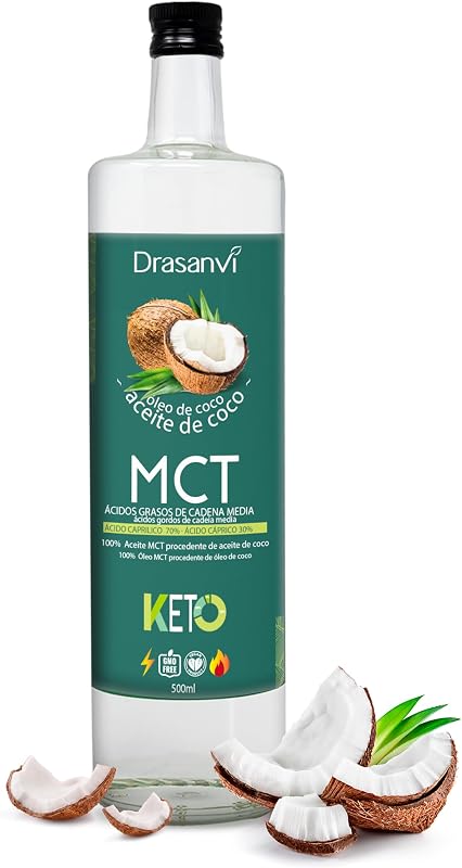 Aceite MCT de Coco Drasanvi Energia de Facil Absorcion 500ml Sin Gluten