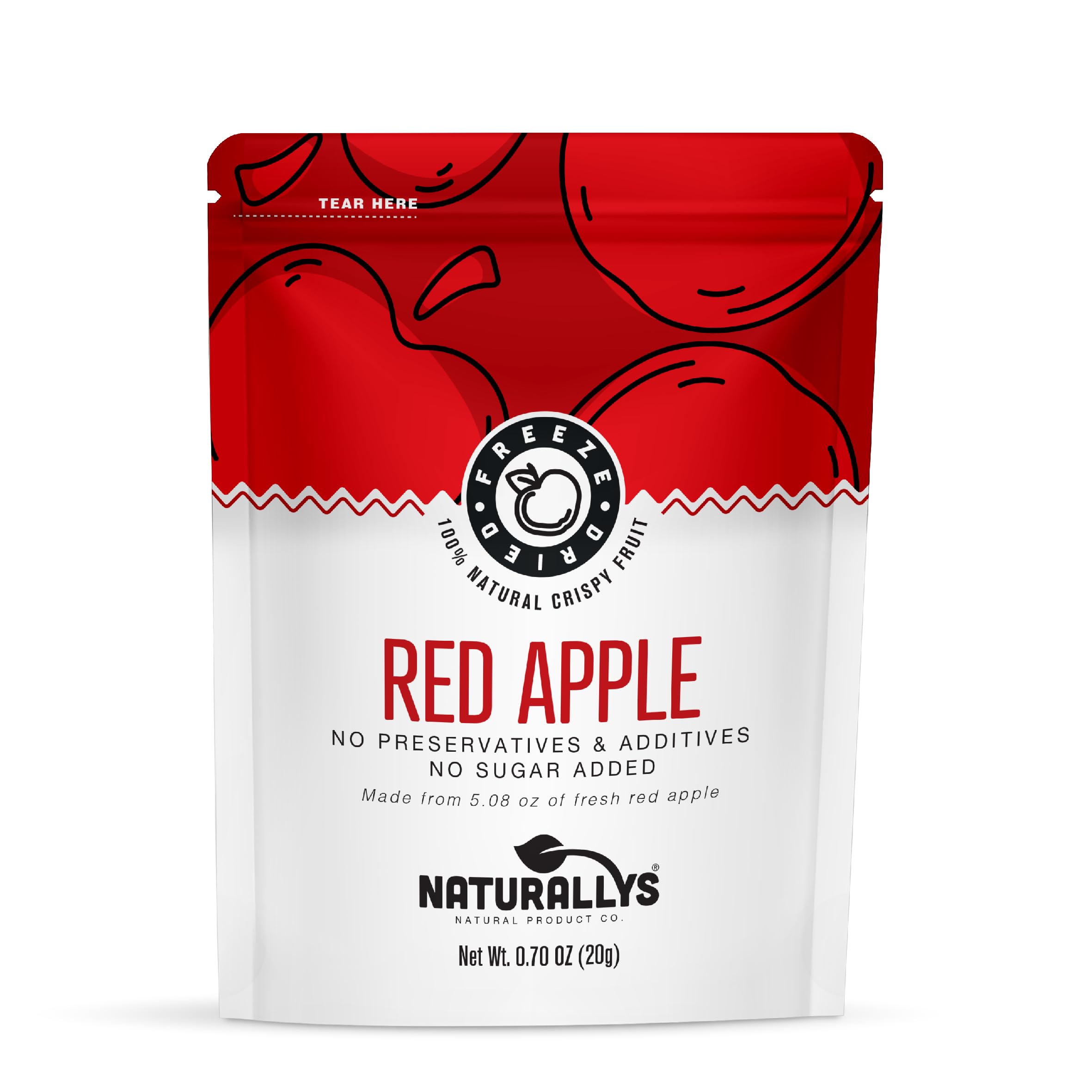Photo 1 of * expires 12/02/2026 *
* pack of three *
NATURALLYS Freeze-Dried Fruit, 100% All Natural Crispy Fruits, No Sugar Added, Non GDO, Kosher, Dehydrated Fruit, Bare and Variety Snacks Packs (Red Apple)
