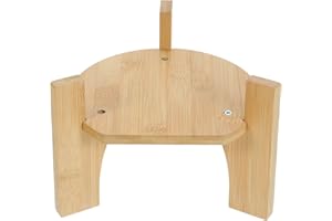 TIDTALEO Wood Round Base Stand for Beverage Drink Dispenser, Water Dispenser Rack, and Plant Holder for Home