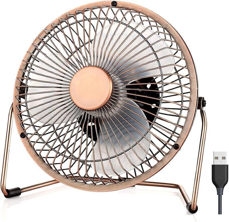 EasyAcc 8 Inch USB Desk Fan 2 Speed Silent Air Circulator 360° Rotation