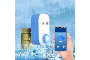 FRANKEVER DN20 Smart Water Ball Valve 3/4 inch WiFi Remote Control Faucet Timer for Hose, Sprinkler Water Timer Auto Watering for Plants with Manual Button,Compatible with Alexa,Google (DN20(3/4"))