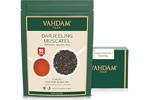 VAHDAM, Fresh Harvest - Imperial Darjeeling Tea Loose Leaf 50+ Cups (100g/3.53oz) - Limited Edition MUSCATEL FLAVOUR - High G