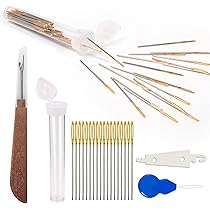 Amazon.com: 80pcs Cross Stitch Needles Golden Large Eye