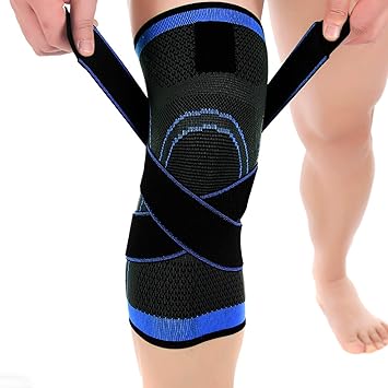 Amazon Goosom 膝 サポーター サポーター テニス膝 筋トレ 関節固定 膝保護 怪我防止 痛み 通気性 伸縮性 保温性 滑り止め ランニング フィットネス 縄跳び バスケットボール 野球ゴルフなどスポーツに 包帯 治療用 Goosom サポーター