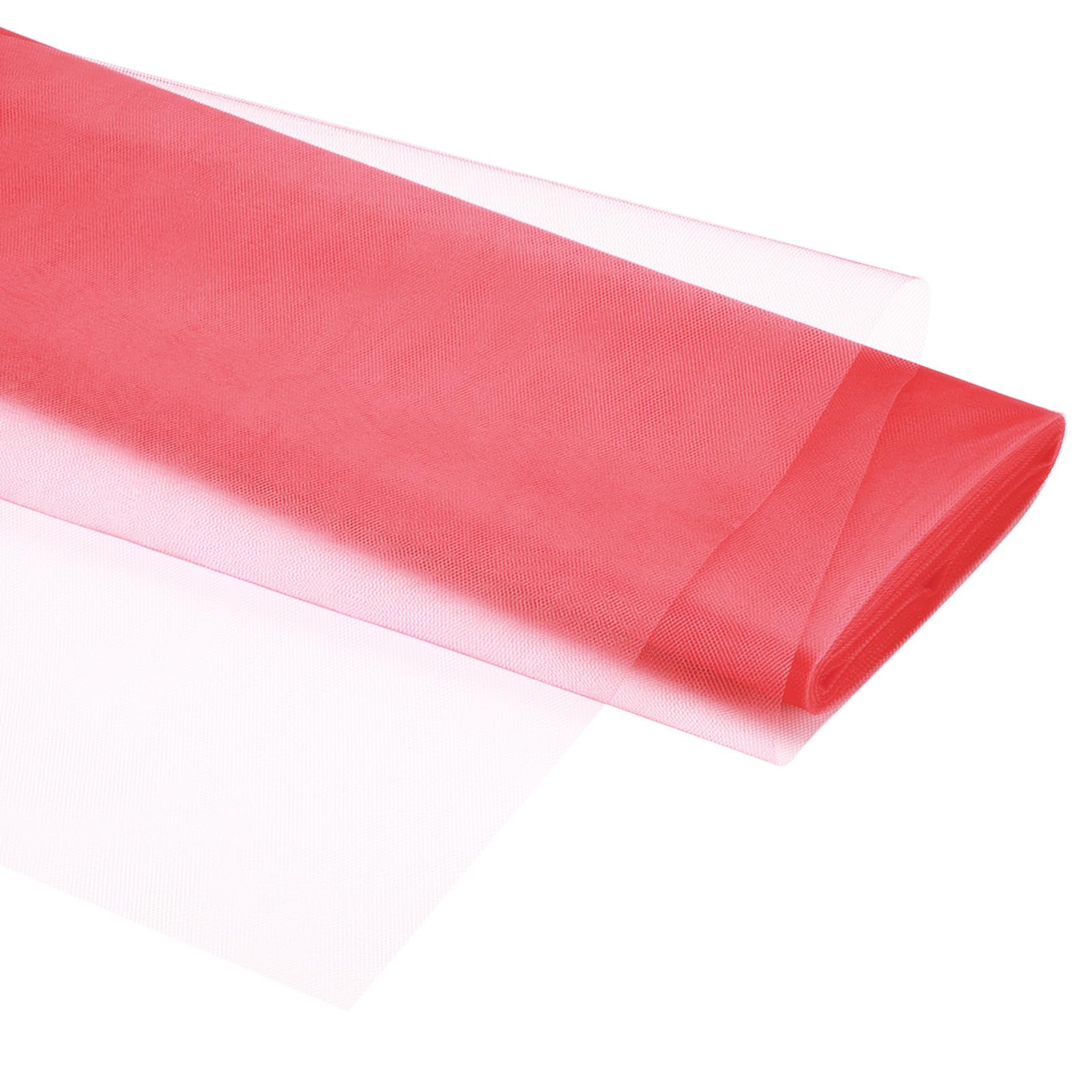 PATIKIL Tulle Fabric Rolls, 54 Inch by 20 Yards Fabric Spool Tulle Ribbon Netting Bolt for DIY Crafts Wedding Party Decorations, Tutu Skirts, Table Skirt, Gift Wrapping, Coral Color