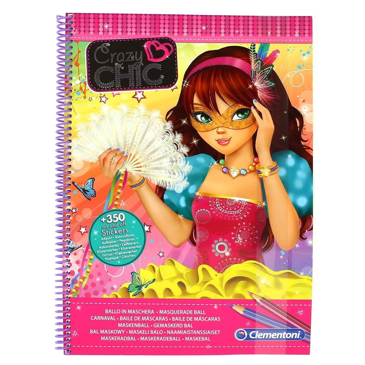 Crazy Chic Szkicownik Bal maskowy