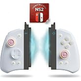 PLAYVEX Wireless Controller Compatible with Switch 2 Switch OLED and Switch Lite Includes Magnetic Charging Adapters Hall Effect Joysticks RGB Turbo Motion Control Grip Stand