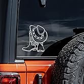 Cowboy Boots Decal Vinyl Sticker Auto Car Truck Wall Laptop | White | 5