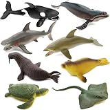 Fun Gift Sea Animal Toy Set 8 pcs Ocean Figures for Kids Realistic