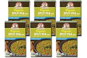 Dr. McDougall's Right Foods Soup,Organic Split Pea, Lower Sodium, 17.6 Ounce (Pack of 6)
