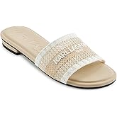 KARL LAGERFELD womens Cairra Flat Sandal With Logo Stitching