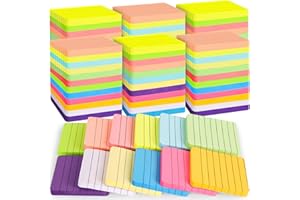 60 Pads Round Corner Lined Sticky Notes 3x3 in Post, 12 Bright Colors Self-Stick Note Pads it, Strong Adhesive Paper Memo Pad