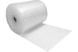uBoxes Bubble Cushioning 24" wide Wrap x 100' Long Medium Bubbles 5/16",Clear,BUBBMED24100